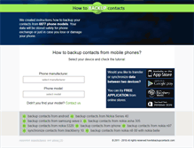 Tablet Screenshot of howtobackupcontacts.com